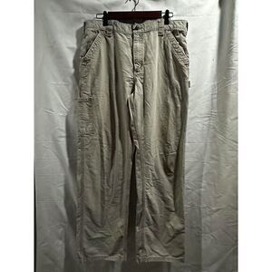 Carhartt Pants Mens 36x32 Khaki  Dungaree‎ Fit Carpenter Workwear B151 Tan